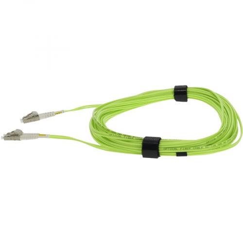 AddOn 10m LC (Male) To LC (Male) Lime Green OM5 Duplex Fiber OFNR (Riser Rated) Patch Cable Alternate-Image6/500