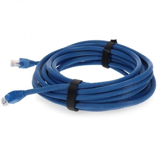 AddOn 15ft RJ 45 (Male) To RJ 45 (Male) Straight Blue Cat6A UTP PVC Copper Patch Cable Alternate-Image6/500