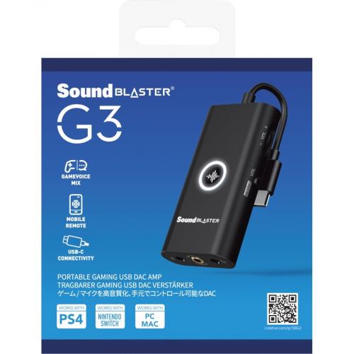 Creative Sound Blaster G3 External Sound Card Alternate-Image6/500