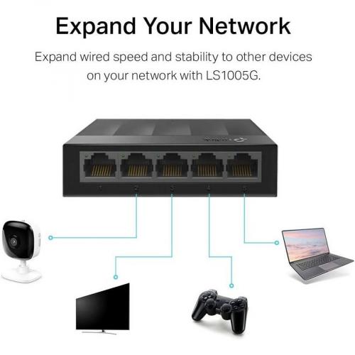 TP Link LS1005G   Litewave 5 Port Gigabit Ethernet Switch Alternate-Image6/500