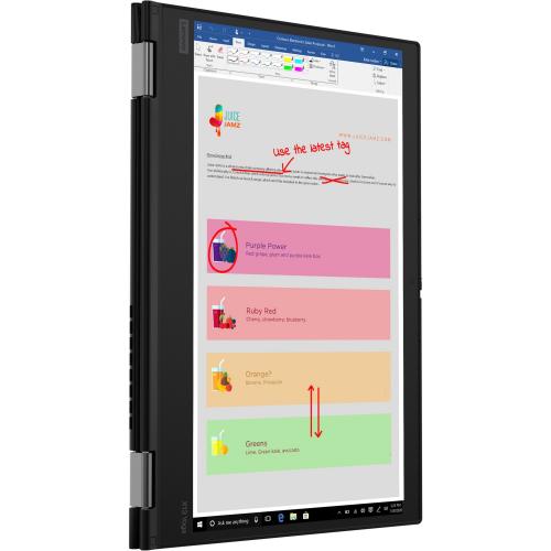 Lenovo ThinkPad X13 Yoga Gen 1 20SX001QUS 13.3" Touchscreen Convertible 2 In 1 Notebook   Full HD   1920 X 1080   Intel Core I7 10th Gen I7 10510U 1.80 GHz   16 GB Total RAM   512 GB SSD Alternate-Image6/500