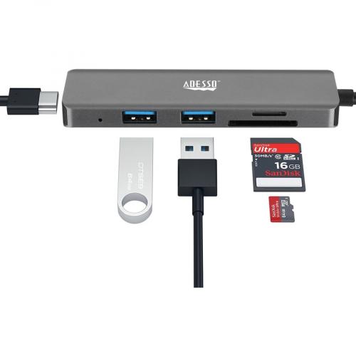 Adesso 6 In 1 USB C Multi Port Docking Station (TAA Compliant) Alternate-Image6/500