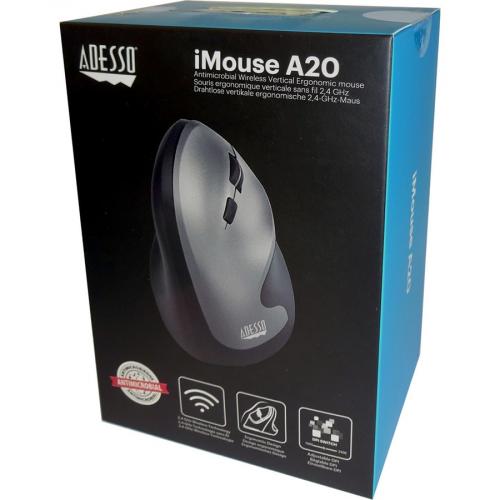 Adesso Antimicrobial Wireless Vertical Ergonomic Mouse Alternate-Image6/500