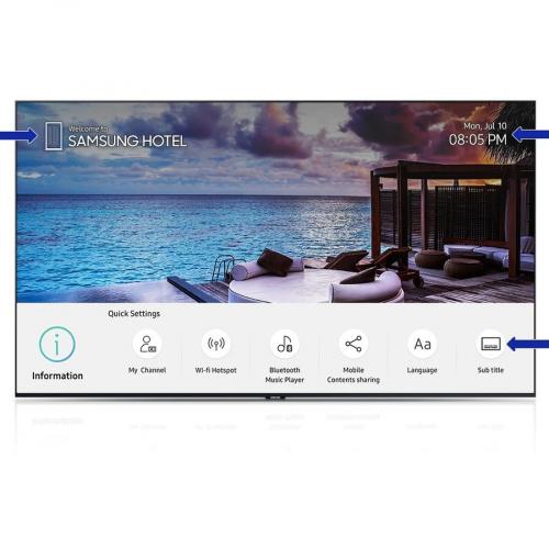 Samsung HT690 HG43NT690UF 43" Smart LED LCD TV   4K UHDTV   Black Alternate-Image6/500