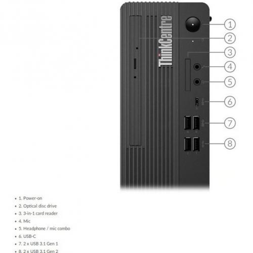Lenovo ThinkCentre M80s SFF Desktop Computer I5 10500 16GB RAM 256GB SSD Alternate-Image6/500