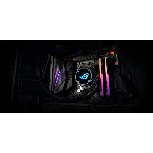 ASUS ROG Strix LC 360 RGB White Edition All In One Liquid CPU Cooler With Aura Sync RGB, And Triple ROG 120mm Addressable RGB Radiator Fans Alternate-Image6/500