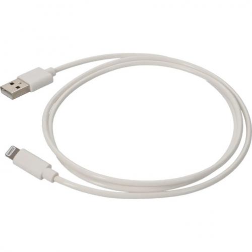 AddOn 1.0m (3.3ft) USB 2.0 (A) Male To Lightning Male White Cable Alternate-Image6/500