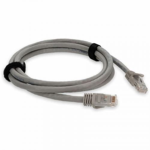 AddOn 10ft RJ 45 (Male) To RJ 45 (Male) Gray Cat6A UTP PVC Copper Patch Cable Alternate-Image6/500