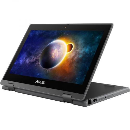 Asus BR1100F BR1100FKA XS04T 11.6" Touchscreen Rugged Convertible 2 In 1 Notebook   HD   1366 X 768   Intel Celeron N4500 Dual Core (2 Core) 1.10 GHz   4 GB Total RAM   128 GB Flash Memory   Dark Gray Alternate-Image6/500