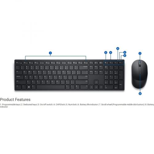 Dell Pro Keyboard & Mouse Alternate-Image6/500
