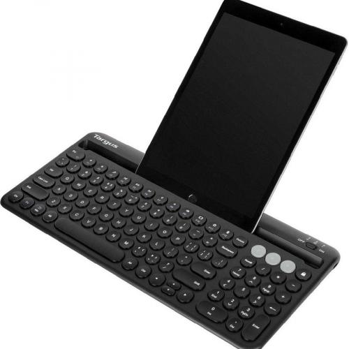 Targus Multi Device Bluetooth Antimicrobial Keyboard With Tablet/Phone Cradle Alternate-Image6/500