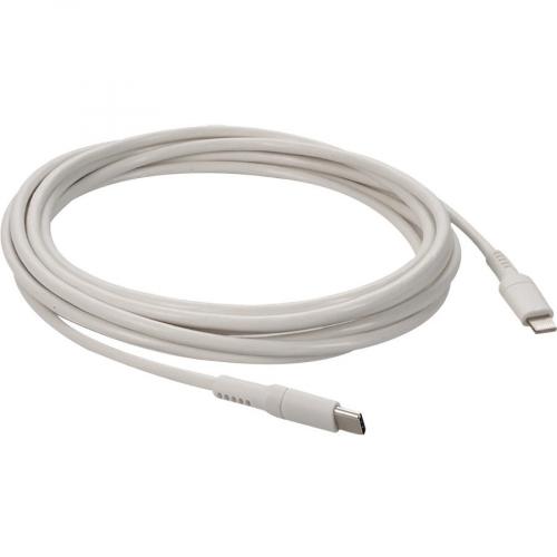 AddOn 3.0m (9.8ft) USB 3.1 Type (C) Male To Lightning Male Sync And Charge White Cable Alternate-Image6/500