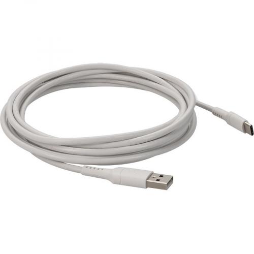 AddOn 2.0m (6.6ft) USB C Male To USB 2.0 (A) Male Sync And Charge White Cable Alternate-Image6/500