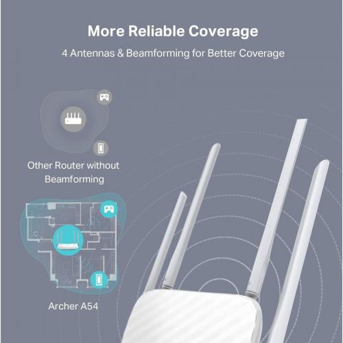 TP Link Archer A54   Dual Band Wireless Internet Router   AC1200 WiFi Router Alternate-Image6/500
