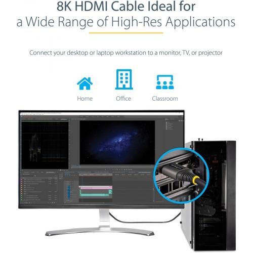 3M HDMI 2.1 Cable Certified Ultra High Speed 8K Braided 48Gbps by