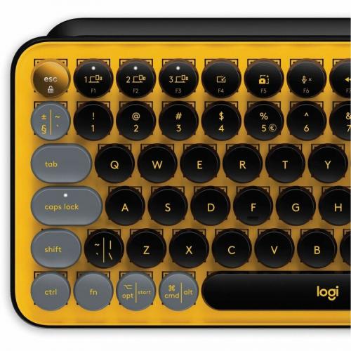 Logitech POP Keys Wireless Mechanical Keyboard With Emoji Keys   Blast Yellow Alternate-Image6/500