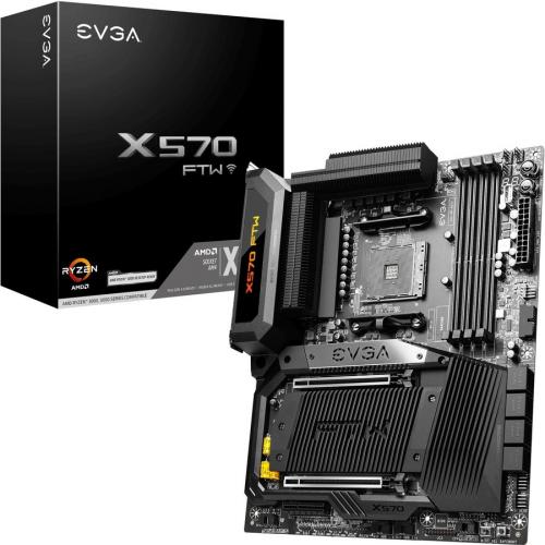 EVGA X570 FTW WIFI Desktop Motherboard   AMD X570 Chipset   Socket AM4   Onboard ARGB Lighting   128 GB Memory Capacity   2 X PCIe 4.0 X16 Alternate-Image6/500