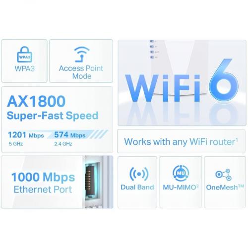 TP Link RE600X   WiFi 6 Extender   Internet Booster Alternate-Image6/500
