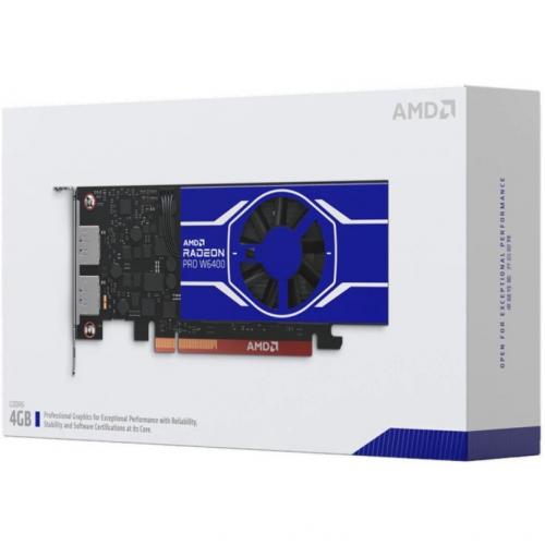 AMD Radeon Pro W6400 Graphic Card   4 GB GDDR6   Half Height Alternate-Image6/500