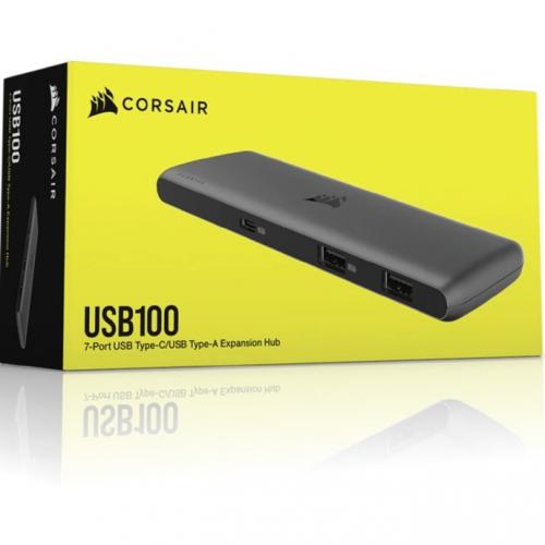 Corsair USB100 7 Port USB C/USB A Expansion Hub Alternate-Image6/500