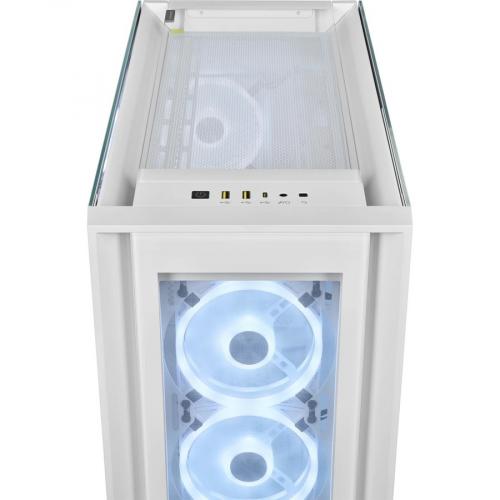 Corsair ICUE 5000X RGB QL Edition Mid Tower ATX Case   True White Alternate-Image6/500