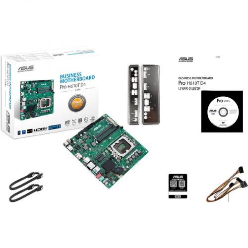 Asus H610T D4 CSM Desktop Motherboard   Intel H610 Chipset   Socket LGA 1700   Intel Optane Memory Ready   Mini ITX Alternate-Image6/500