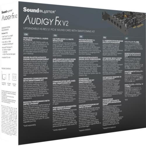 Sound Blaster Sound Blaster Audigy FX V2 Alternate-Image6/500