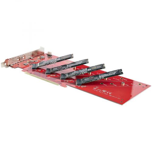 StarTech.com Quad M.2 PCIe Adapter Card, X16 Quad NVMe Or AHCI M.2 SSD To PCI Express 4.0, Up To 7.8GBps/Drive, For 2242/2260/2280/22110mm PCIe M Key M2 SSDs, Bifurcation Required   PC/Linux Compatible Alternate-Image6/500