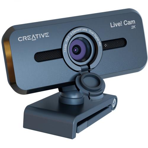 Creative Live! Cam Sync V3 2K QHD USB Webcam With 4X Digital Zoom (4 Zoom Modes From Wide Angle To Narrow Portrait View), Privacy Lens, 2 Mics, For PC And Mac Alternate-Image6/500