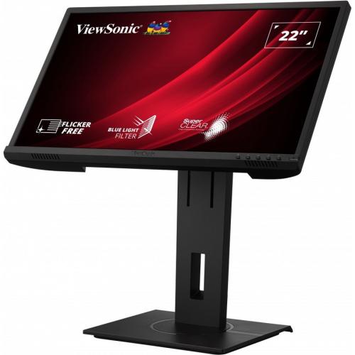 ViewSonic VG2240 22 Inch 1080p Ergonomic Monitor With 100Hz, USB Hub, HDMI, DisplayPort, VGA Inputs For Home And Office Alternate-Image6/500