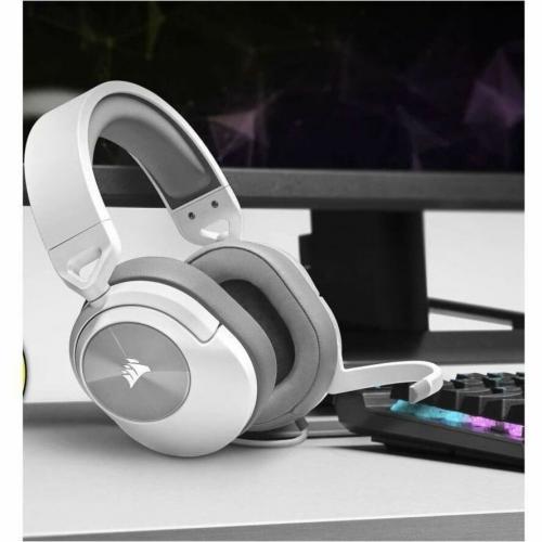 Corsair HS55 STEREO Wired Gaming Headset   White Alternate-Image6/500