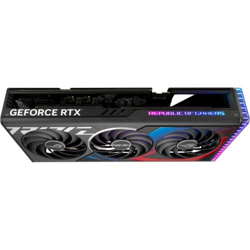 Asus GeForce RTX 4070 ROG Strix OC 12GB Graphic Card   12 GB GDDR6X   2.64 GHz Boost Clock   PCI Express 4.0   3x Displayport, 2x HDMI   ASUS GPU Tweak III & GeForce Game Ready Driver & Studio Driver Alternate-Image6/500