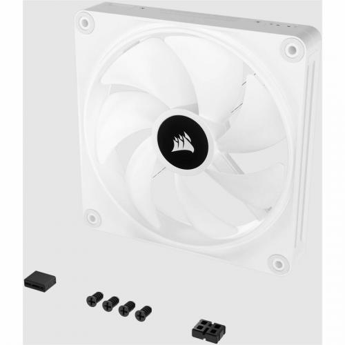 Corsair ICUE LINK QX140 RGB 140mm PWM PC Fan Expansion Kit   White Alternate-Image6/500