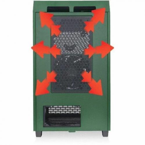 Thermaltake The Tower 200 Racing Green Mini Chassis Alternate-Image6/500