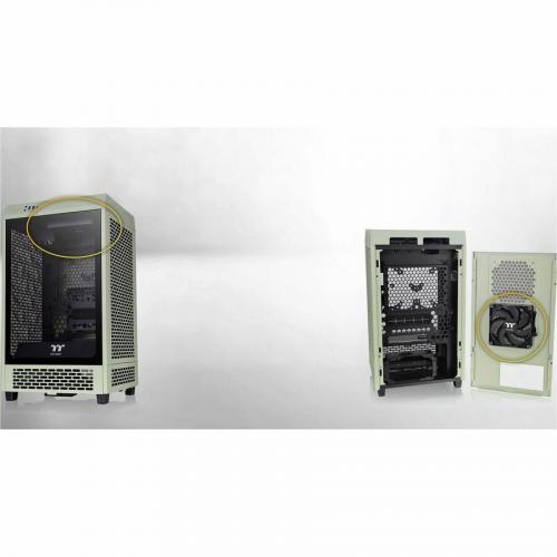 Thermaltake The Tower 200 Matcha Green Mini Chassis Alternate-Image6/500