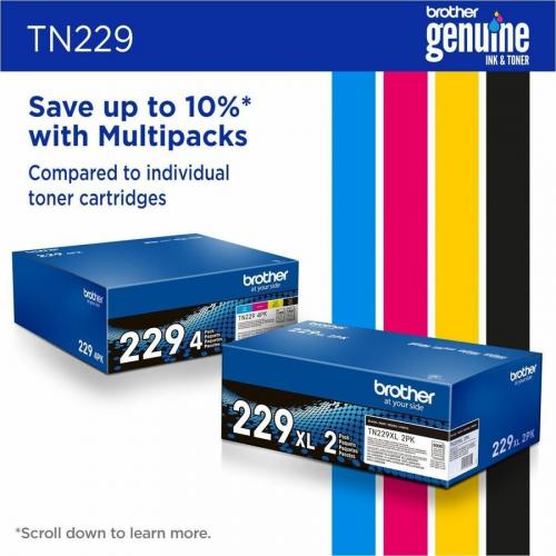 Brother Genuine TN229Y Standard Yield Yellow Toner Cartridge Alternate-Image6/500