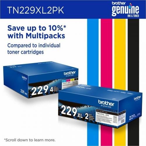 Brother Genuine TN229XL2PK High Yield Black Toner Cartridge Twin Pack Alternate-Image6/500