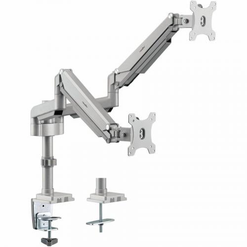 Rocstor ErgoReach Mounting Arm For LED Display, LCD Display, Monitor   Silver   Landscape/Portrait Alternate-Image6/500