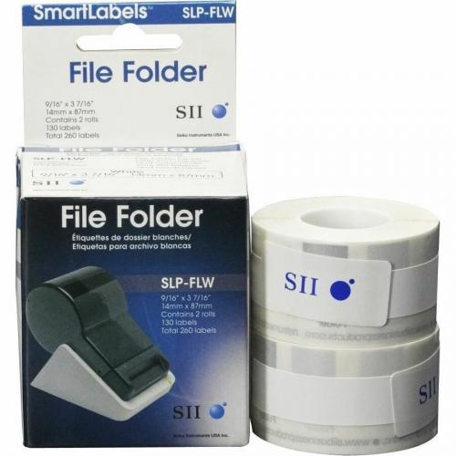 Seiko SLP FLB White/Blue File Folder Labels Alternate-Image7/500