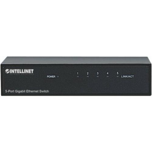 Intellinet Network Solutions 5 Port Gigabit Office Switch, Desktop, Metal Housing Alternate-Image7/500