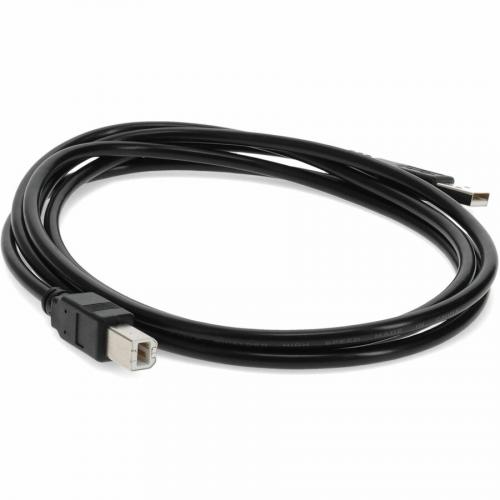 AddOn 15ft USB 2.0 (A) Male To USB 2.0 (B) Male Black Cable Alternate-Image7/500