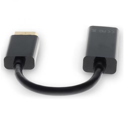 HP BP937AA Compatible DisplayPort 1.2 Male To HDMI 1.3 Female Black Adapter Which Requires DP++ For Resolution Up To 2560x1600 (WQXGA) Alternate-Image7/500