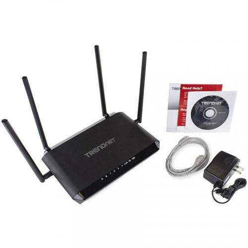 TRENDnet AC2600 MU MIMO Wireless Gigabit Router, Increase WiFi Performance, WiFi Guest Network, Gaming Internet Home Router, Beamforming, 4K Streaming, Quad Stream, Dual Band Router, Black, TEW 827DRU Alternate-Image7/500