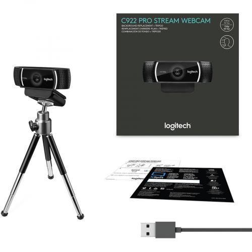 Logitech C922 Webcam   2 Megapixel   60 Fps   USB 2.0 Alternate-Image7/500