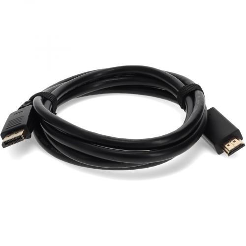 6ft DisplayPort Male To HDMI Male Black Cable Which Requires DP++ For Resolution Up To 2560x1600 (WQXGA) Alternate-Image7/500