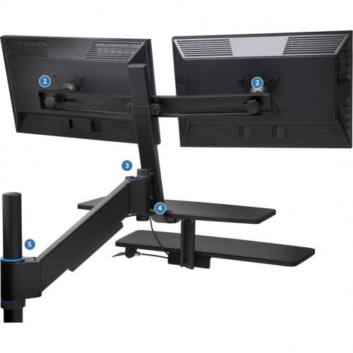 Kensington SmartFit Desk Mount For Monitor, Keyboard Alternate-Image7/500