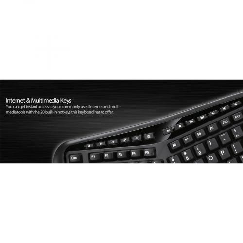 Adesso Tru Form Ergonomic Touchpad Keyboard Alternate-Image7/500