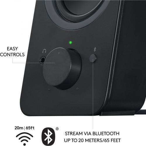 Logitech Z207 Bluetooth Speaker System   5 W RMS   Black Alternate-Image7/500