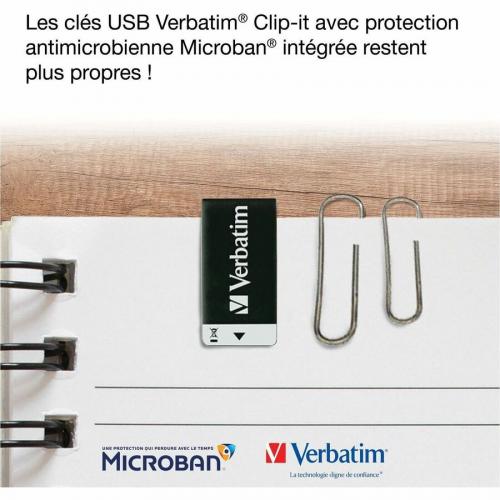 16GB Clip It USB Flash Drive   Black Alternate-Image7/500