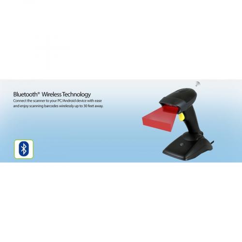 Adesso NUSCAN 2500TB Bluetooth Spill Resistant Antimicrobial 2D Barcode Scanner Alternate-Image7/500